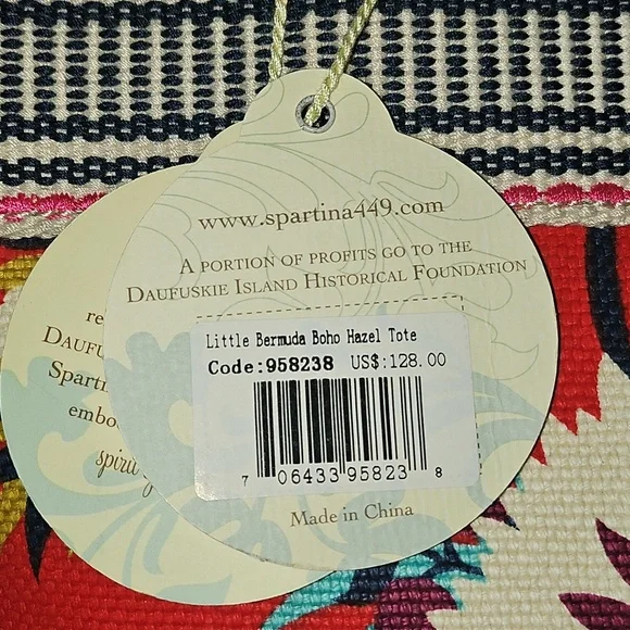 Spartina 449 Bermuda Boho Hazel Floral Tote NWT - Picture 5 of 16